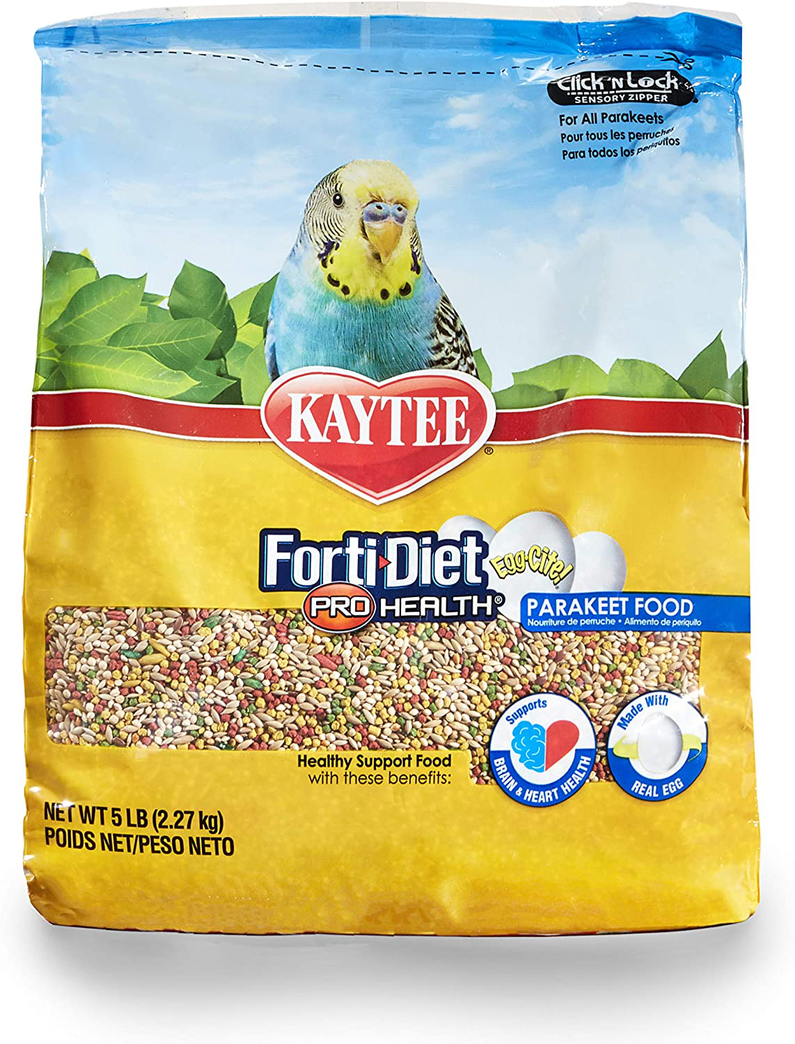 Kaytee Forti-Diet Pro Health Egg-Cite! Food Parakeet 5Lb Animals & Pet Supplies > Pet Supplies > Bird Supplies > Bird Treats Central Garden & Pet   