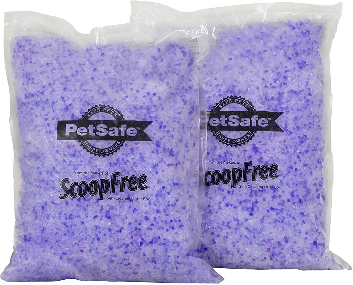 Petsafe Scoopfree Premium Crystal Cat Litter - Includes 2 Bags (4.5 Lb Each) of Litter - Works with Any Traditional Litter Box, Absorbs Faster than Clay Clumping, Low Tracking for Less Mess Animals & Pet Supplies > Pet Supplies > Cat Supplies > Cat Litter Waste Management Lavender  