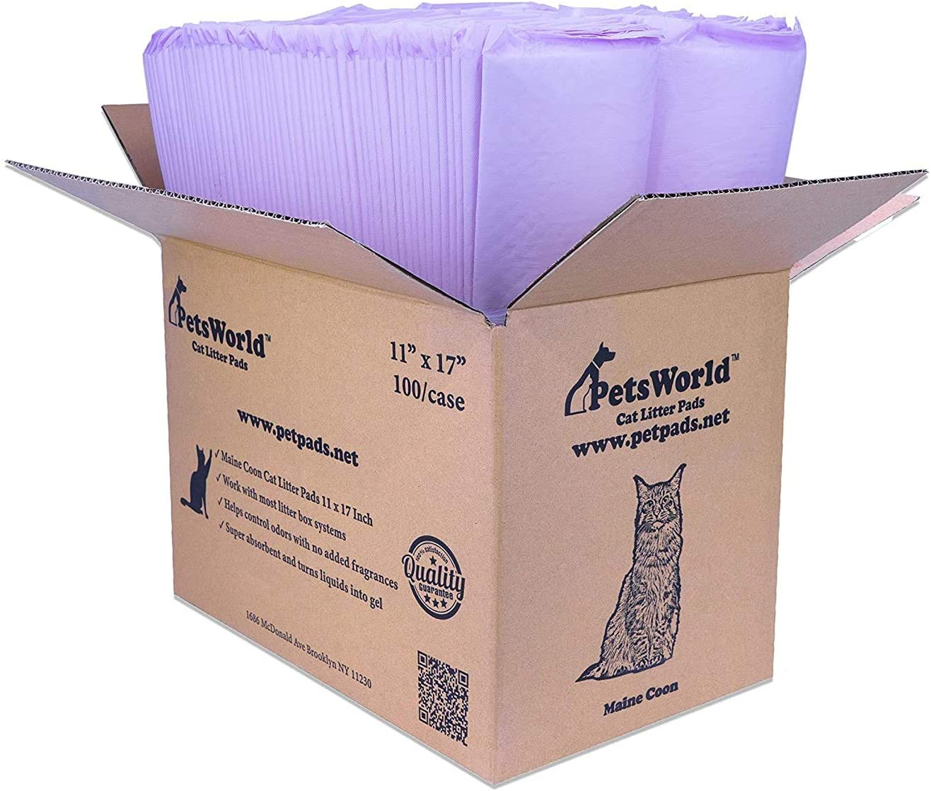 PETSWORLD Cat Pads Refills for Tidy Cats Breeze Litter System for Cat Litter Box, 50 to 400 Pads Animals & Pet Supplies > Pet Supplies > Cat Supplies > Cat Litter Box Mats PETSWORLD Unscented 200 Count 