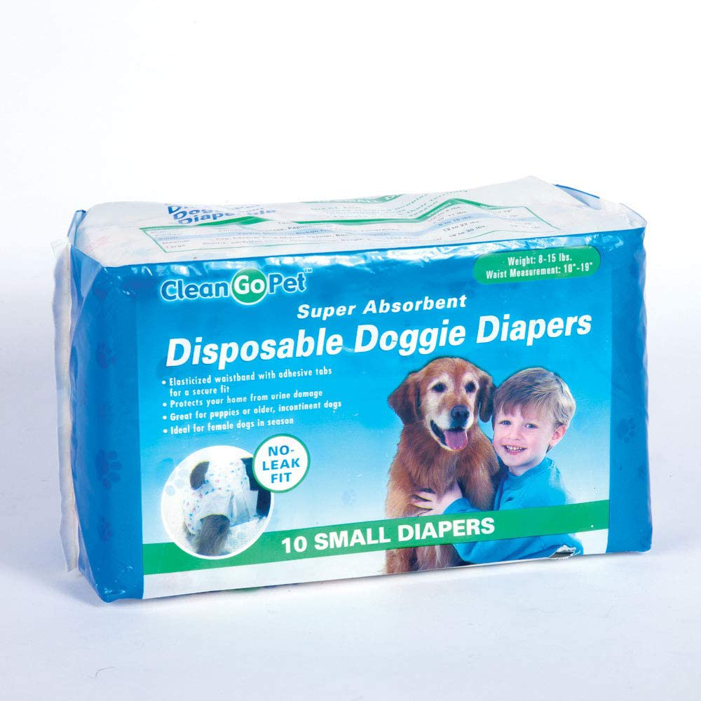 Clean Go Pet Disposable Doggy Diapers Animals & Pet Supplies > Pet Supplies > Dog Supplies > Dog Diaper Pads & Liners Clean Go   