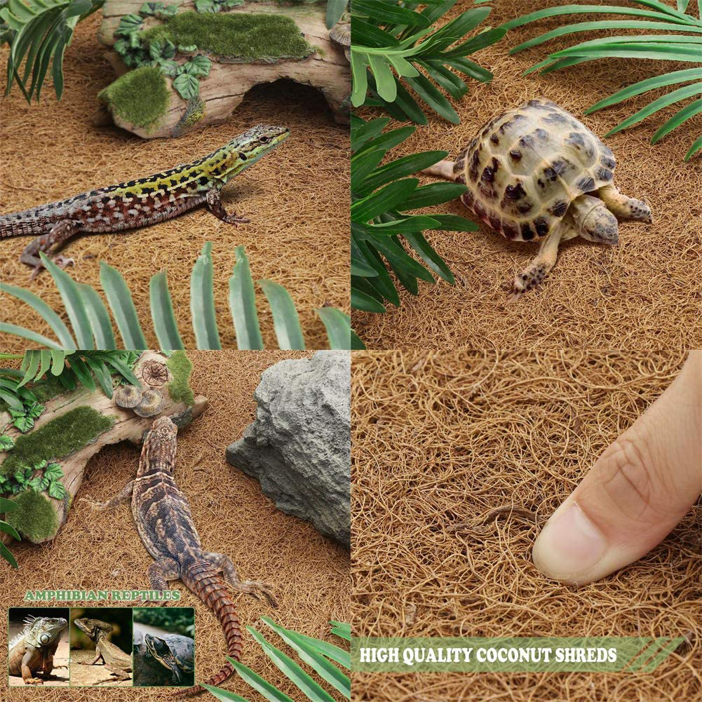 PIVBY Coconut Fiber Lizard Mat Natural Reptile Carpet Pet Terrarium Liner for Lizard Snake Chamelon Turtle Bedding Bunny Rabbit Animals & Pet Supplies > Pet Supplies > Reptile & Amphibian Supplies > Reptile & Amphibian Substrates PIVBY   