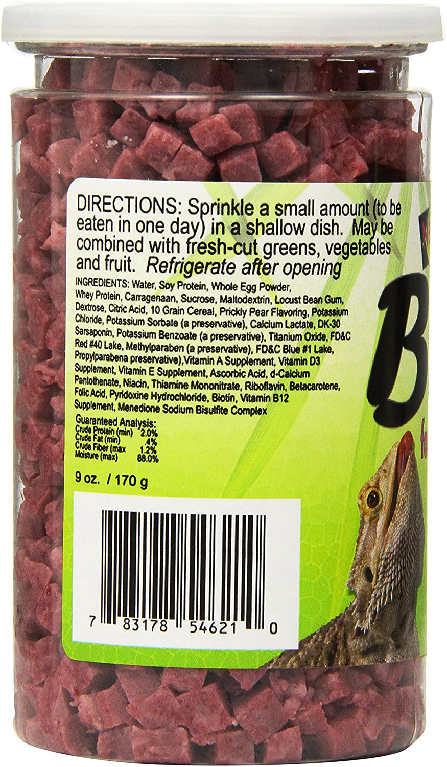 Nature Zone Snz54621 Bearded Dragon Bites Soft Moist Food, 9-Ounce Animals & Pet Supplies > Pet Supplies > Reptile & Amphibian Supplies > Reptile & Amphibian Food Nature Zone   