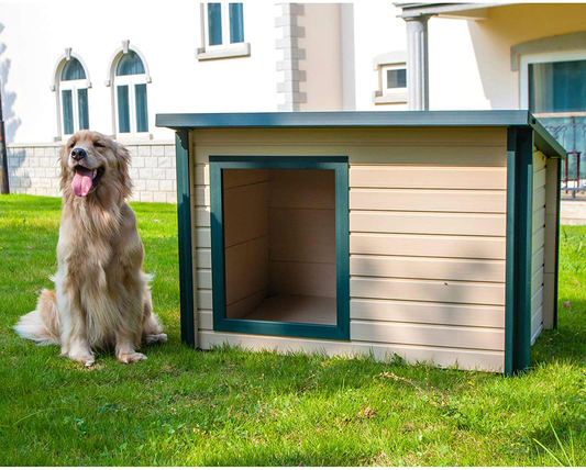 Dog House Outdoor for XL Large & Medium Dogs Lodge Style Pet Puppy outside Shelter Insulated All Weather Doghouse Animals & Pet Supplies > Pet Supplies > Dog Supplies > Dog Houses Dog House Outdoor   
