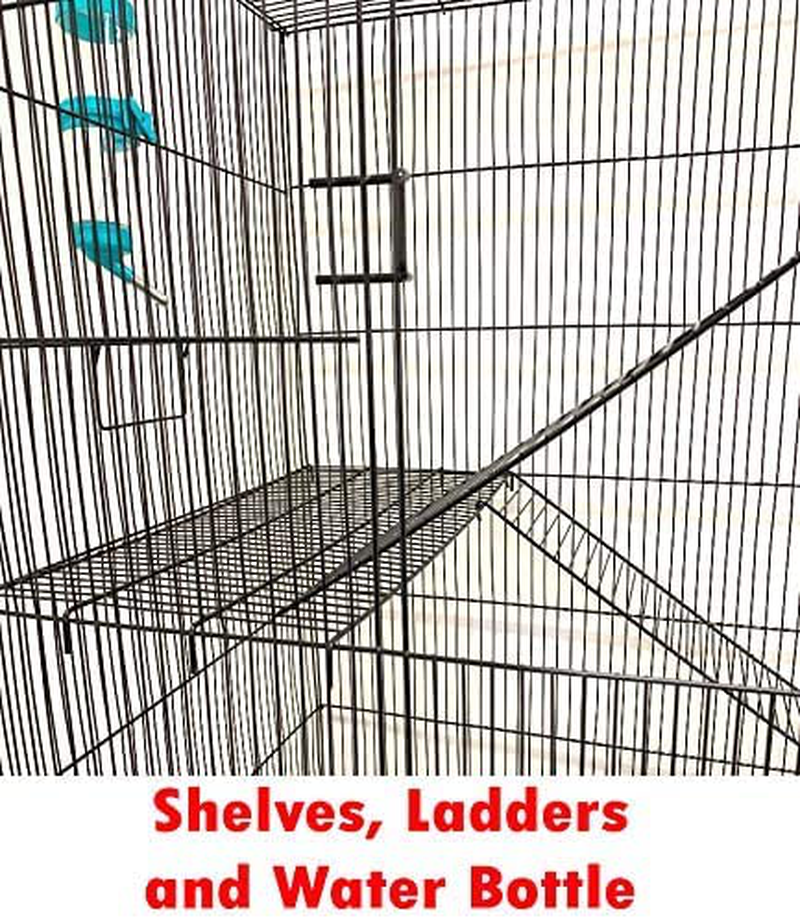 Large 4/5-Levels Ferret Chinchilla Hamster Suger Glider Gerbil Rats Mouse Mice Guinea Pig Rodent Degu Dagus Squirrel Small Animal Critter Cage, Tight 3/8-Inch Bar Spacing Animals & Pet Supplies > Pet Supplies > Small Animal Supplies > Small Animal Habitats & Cages Mcage   