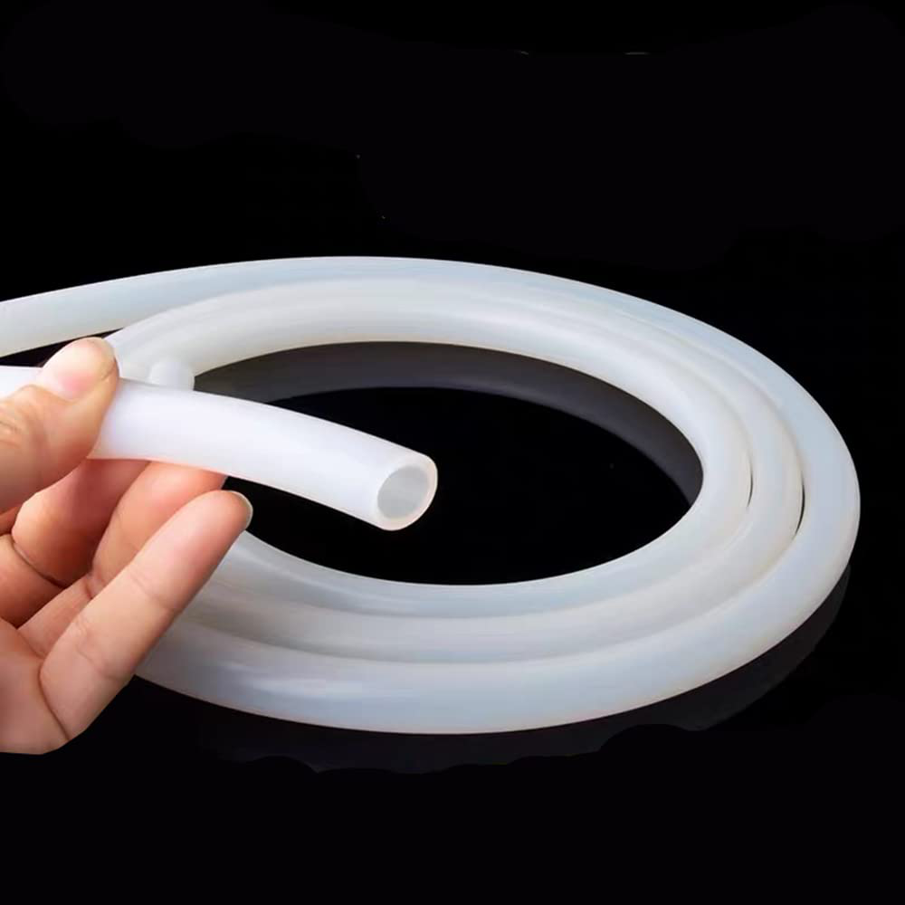 JUNZHIDA Silicone Tubing 1/2 Inch ID X 3/4 Inch OD Silicone Rubber Tube for Pump Transfer, Industrial Use Tube 10Ft