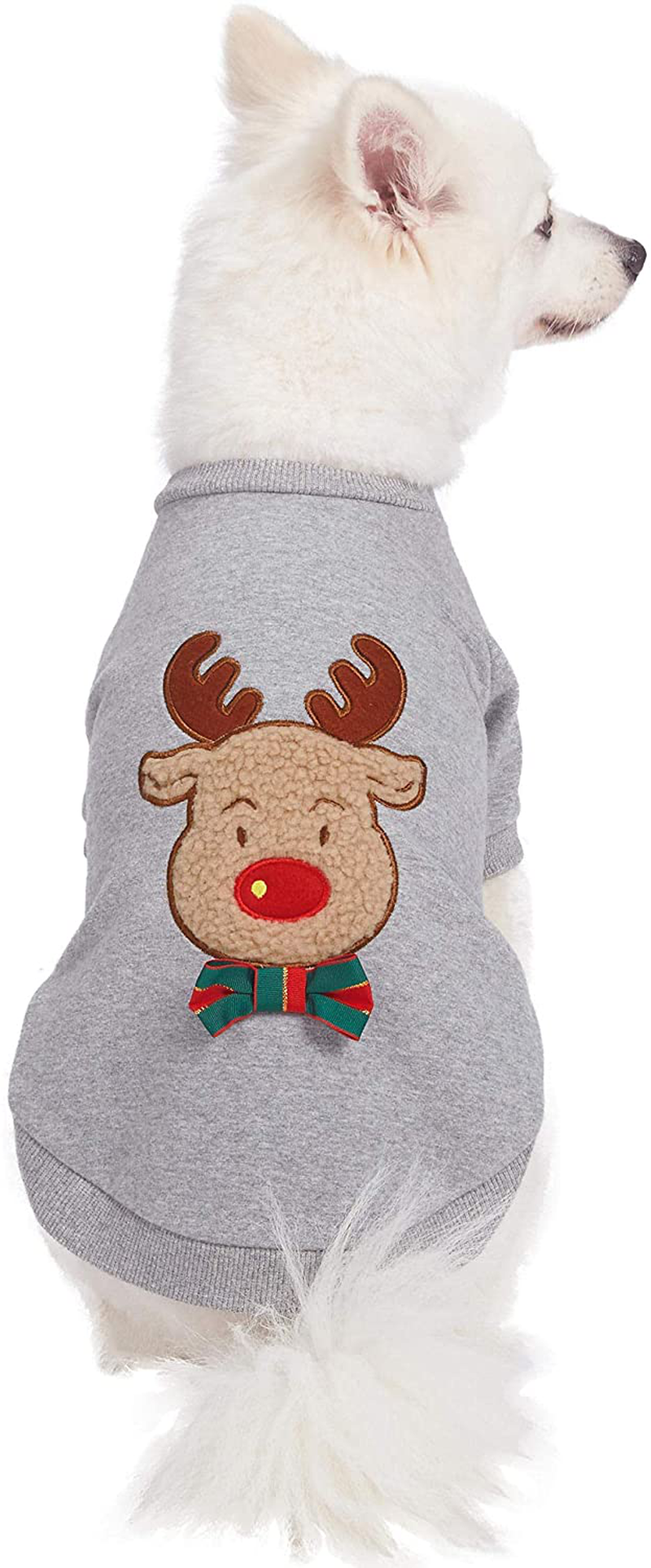 Blueberry Pet 3 Patterns Soft & Comfy Merry Christmas Pullover Dog Sweatshirts Animals & Pet Supplies > Pet Supplies > Dog Supplies > Dog Apparel Blueberry Pet Reindeer 12 inch (Pack of 1) 
