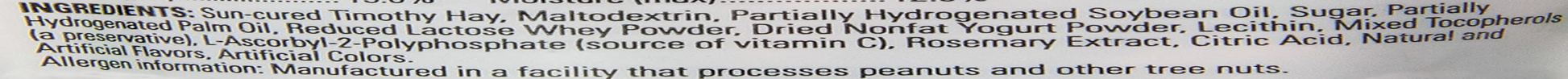 Kaytee Yo Dips Timothy Hay for Small Animal - Blueberry Strawberry 2.5 Oz Animals & Pet Supplies > Pet Supplies > Bird Supplies > Bird Treats Kaytee   