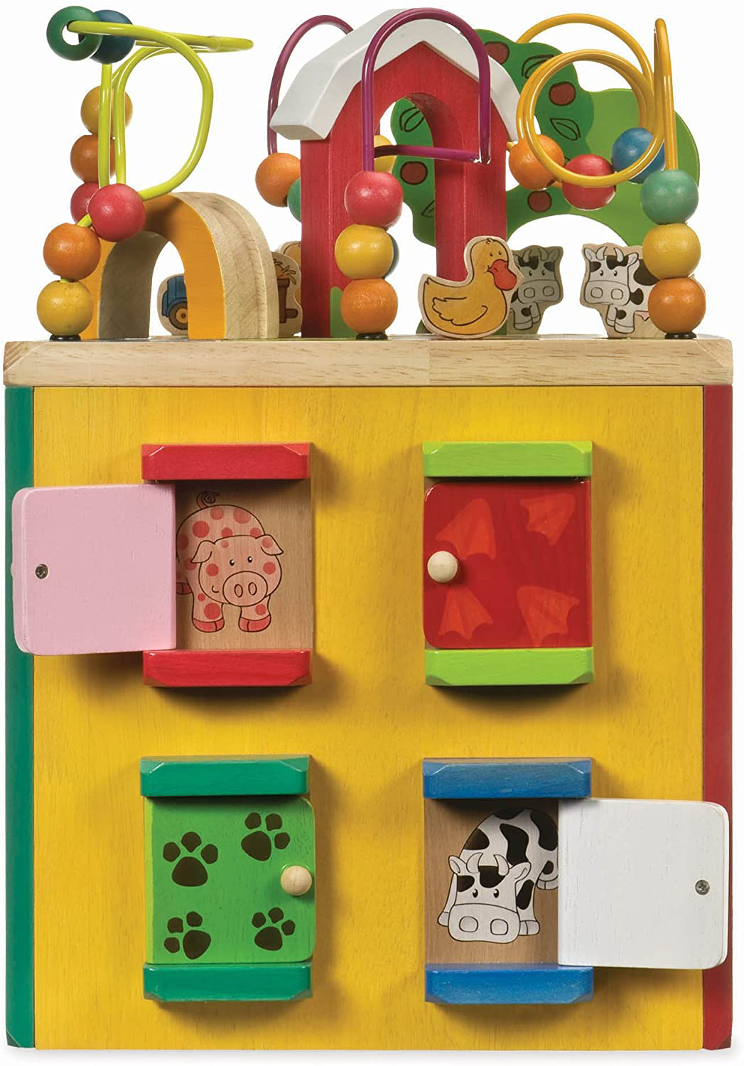 Battat – Wooden Activity Cube – Discover Farm Animals Activity Center for Kids 1 Year + Animals & Pet Supplies > Pet Supplies > Bird Supplies > Bird Gyms & Playstands Branford LTD   