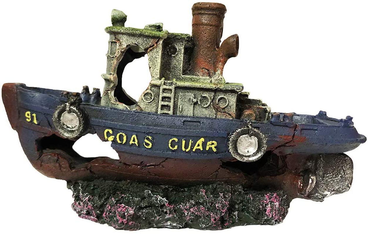 Large shipwreck aquarium sales decorations