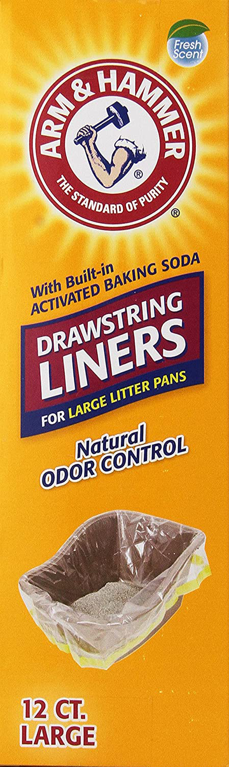 Arm & Hammer 12 Count Drawstring Liners, Large Animals & Pet Supplies > Pet Supplies > Cat Supplies > Cat Litter Box Liners Petmate   