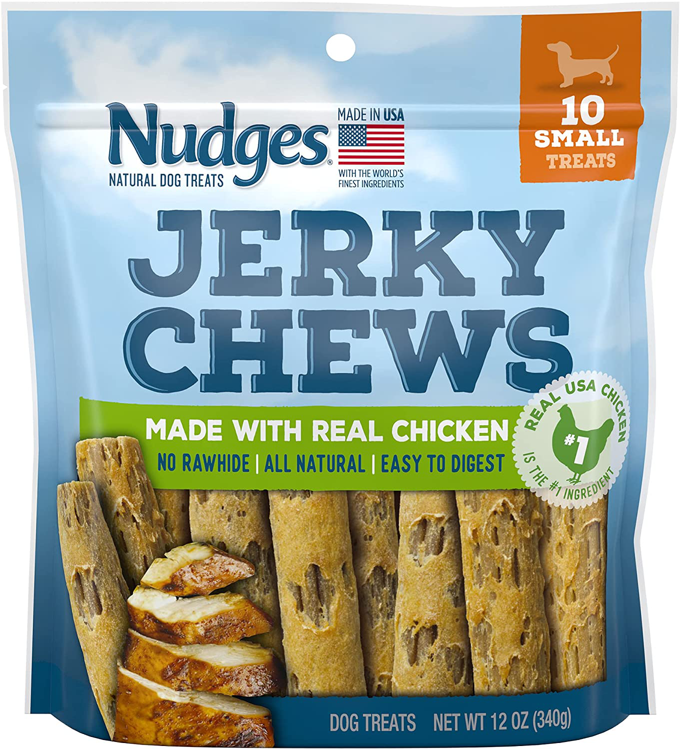 Nudges Natural Dog Treats Jerky Chews Made with Real Chicken Animals & Pet Supplies > Pet Supplies > Dog Supplies > Dog Treats Nudges Small Dogs  