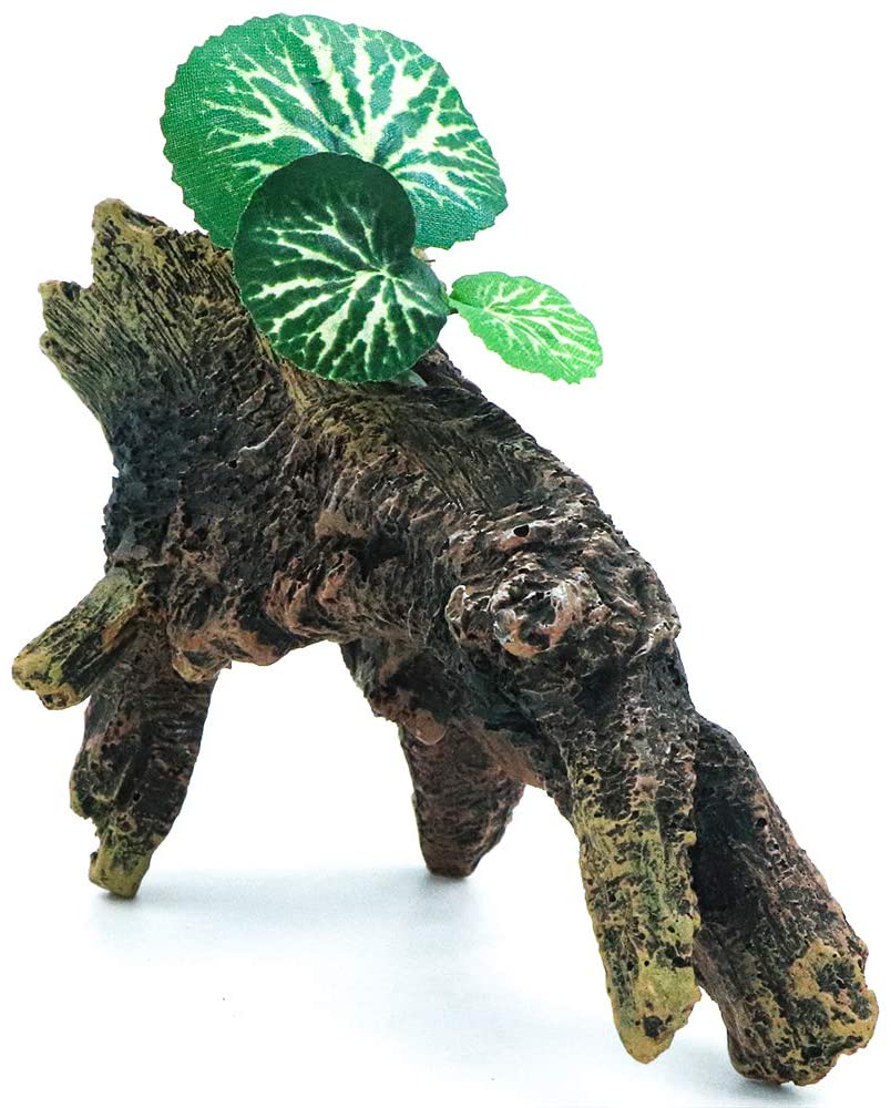 HRRIVE Aquarium Tree Stump Hollow Rocks for Fish Tank Decoration, Reptile Climbing Tree Stump Snake Hides for Terrarium Habitat Decor Animals & Pet Supplies > Pet Supplies > Reptile & Amphibian Supplies > Reptile & Amphibian Habitat Accessories HRRIVE   