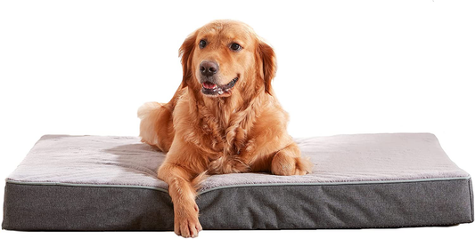 WATANIYA PET Memory Foam Orthopedic Large Dog Bed, Washable Dog Bed for Crate with Cooling Gel Mattress, Waterproof Liner and Plush Removable Cover for Medium Extra Large Jumbo Dogs Animals & Pet Supplies > Pet Supplies > Dog Supplies > Dog Beds WATANIYA PET   