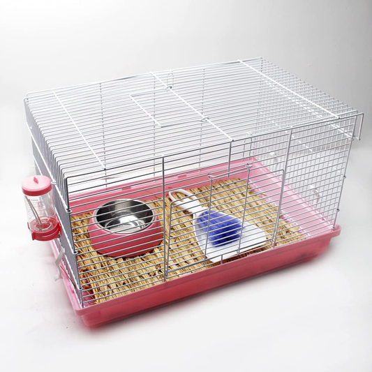 Rabbit Cage Small Rabbit Cages Animal Cages for Rabbits Small Animal Cage Habitat with Accessories for Boys&Girls Animals & Pet Supplies > Pet Supplies > Small Animal Supplies > Small Animal Habitat Accessories konrissun   