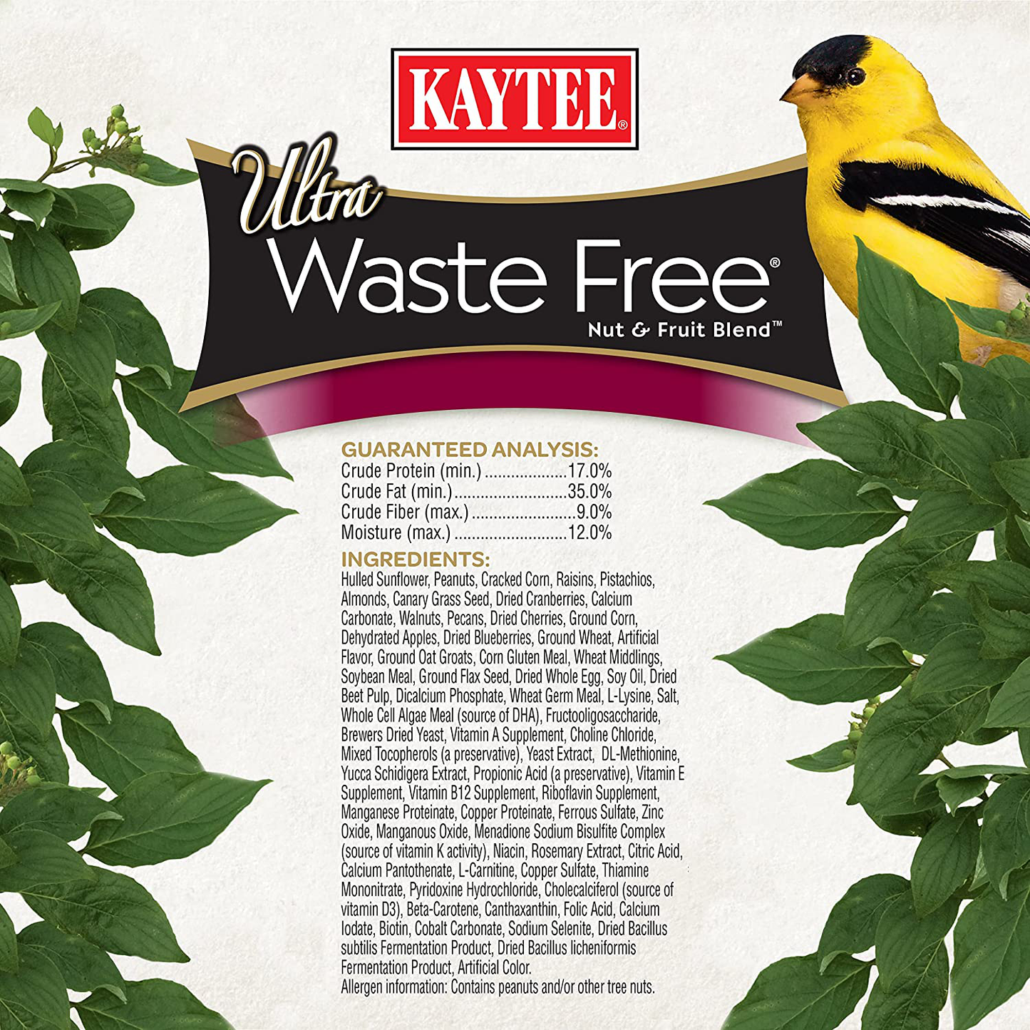 Kaytee 100037169 Ultra Waste Free Nut & Fruit Blend, 5.5 Oz, None Animals & Pet Supplies > Pet Supplies > Bird Supplies > Bird Food Kaytee   