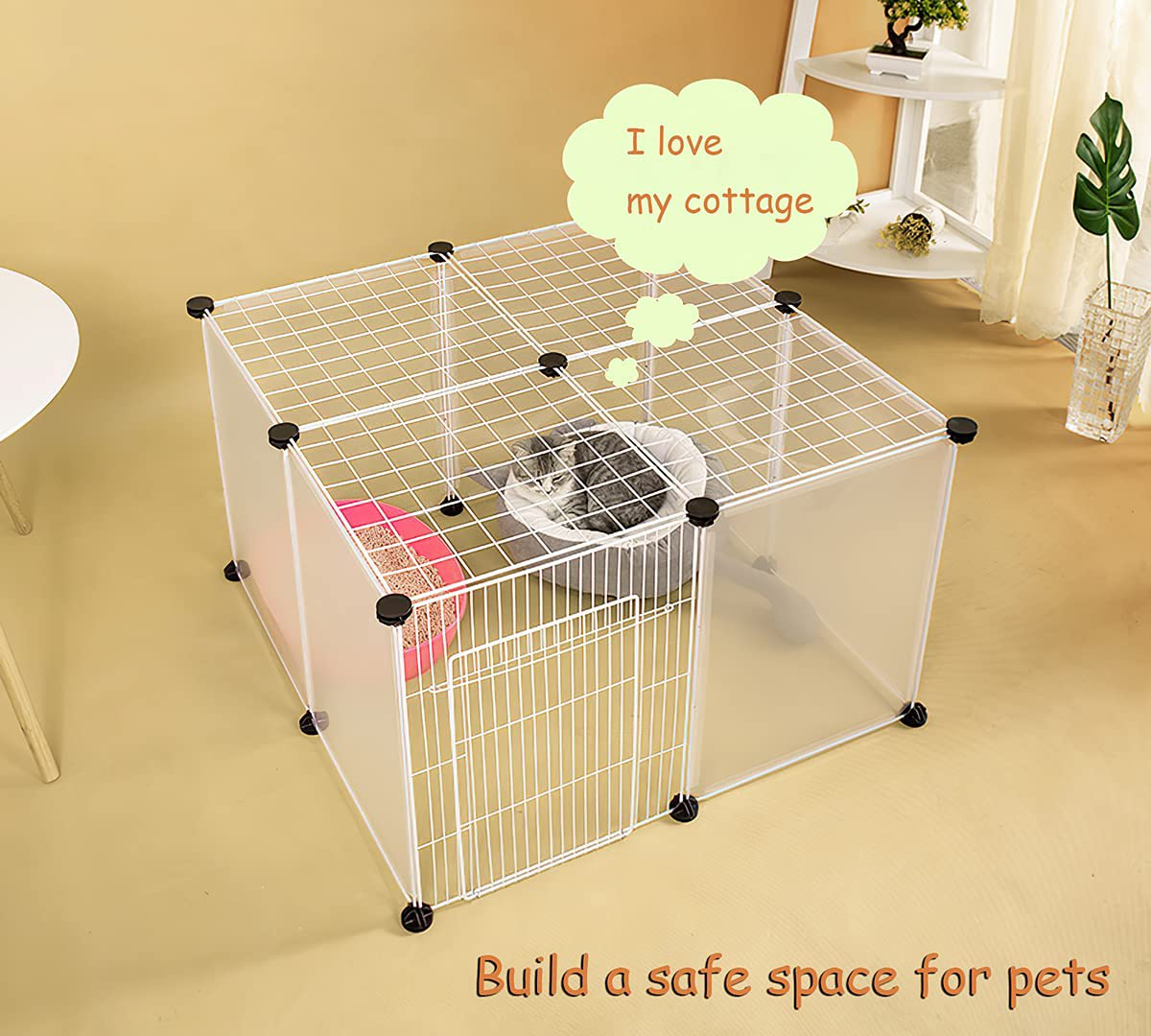Portable sales pet enclosure