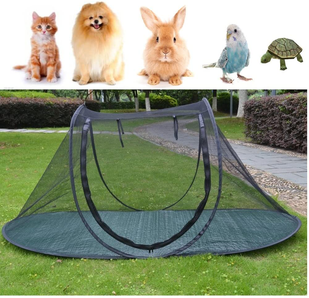 Pet Camping Tent Playpens Cage for Dogs Cats - Birds Parrots Playpens House Small Animal Indoor/Outdoor Play Tent Shelter Breathable Turtles Reptiles Cage
