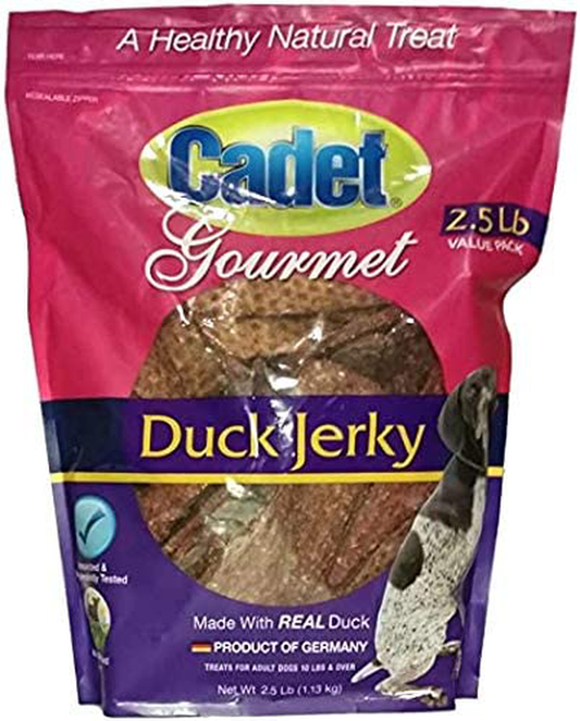 Cadet Gourmet Duck Jerky Treats for Dogs