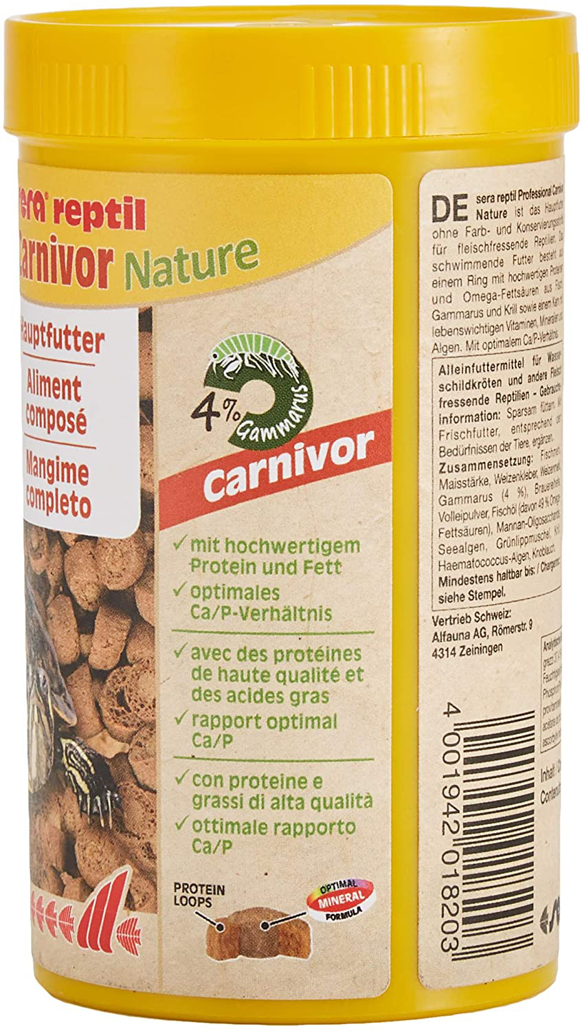 Sera 1820 Reptile Professional Carnivore 2.8 Oz 250 Ml Pet Food, One Size Animals & Pet Supplies > Pet Supplies > Reptile & Amphibian Supplies > Reptile & Amphibian Food Sera   