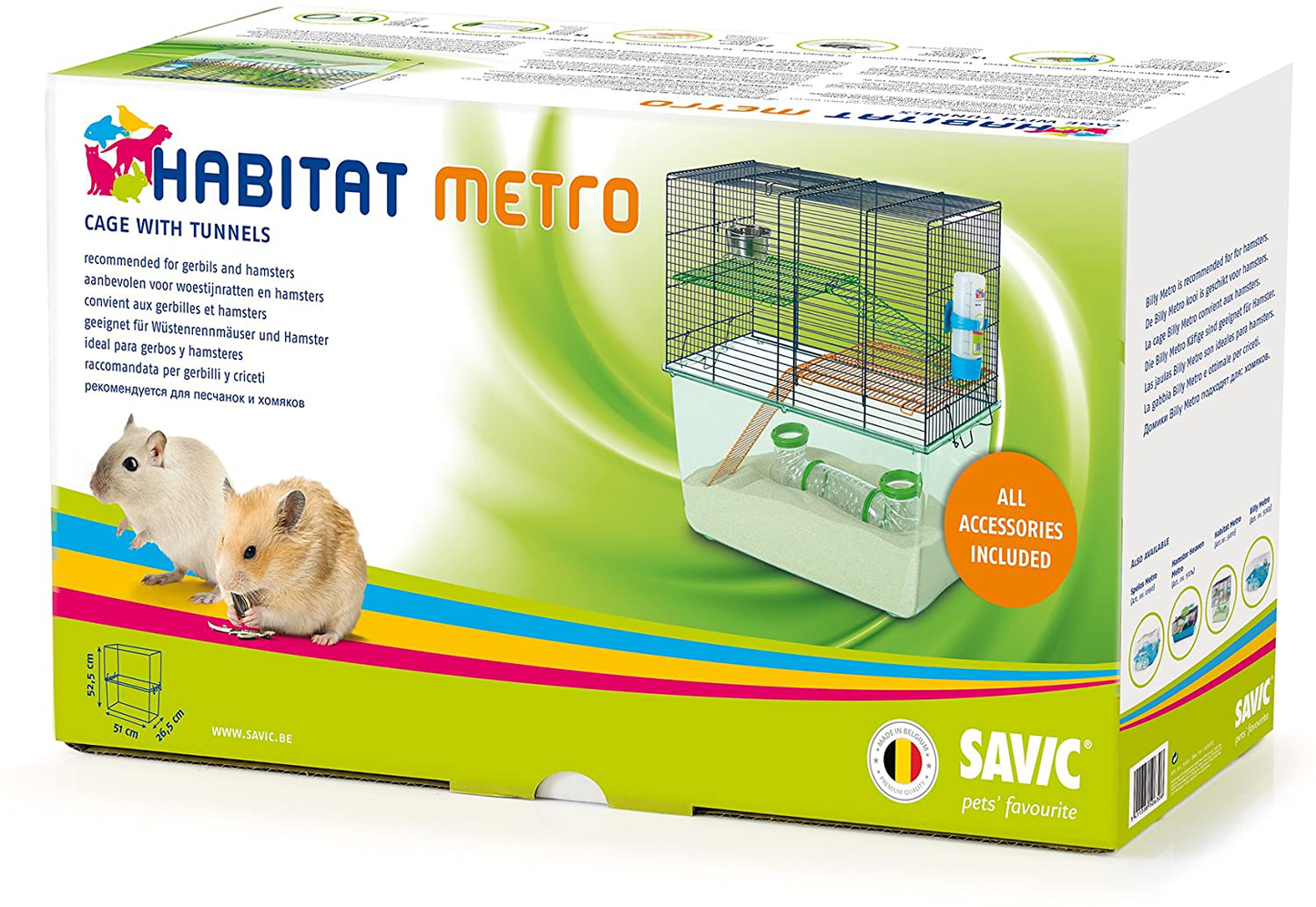 Savic Habitat Cages for Gerbils and Hamsters Animals & Pet Supplies > Pet Supplies > Small Animal Supplies > Small Animal Habitats & Cages Savic   