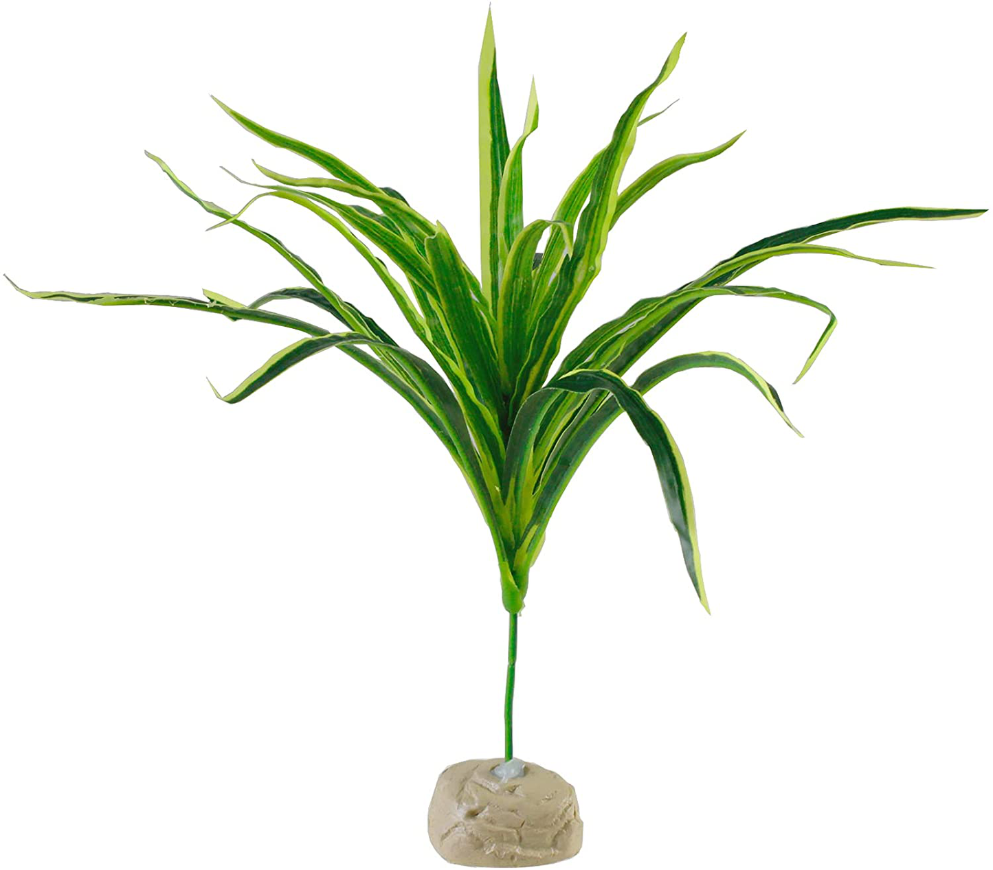 AQUANEAT Reptile Plant, Fake Plant for Reptiles, Reptile Terrarium Decor Animals & Pet Supplies > Pet Supplies > Reptile & Amphibian Supplies > Reptile & Amphibian Habitat Accessories AQUANEAT Gold Edge  