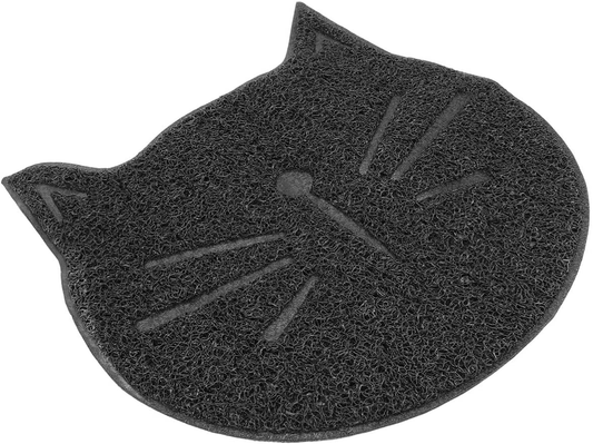 Totority Cat Litter Mat Litter Trapping Mat Scratching Pads for Cat Litter Box Mat Scatter Control Household Animals & Pet Supplies > Pet Supplies > Cat Supplies > Cat Litter Box Mats Totority Black  