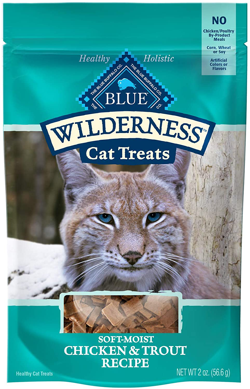 Blue Buffalo Wilderness Grain Free Soft-Moist Cat Treats Animals & Pet Supplies > Pet Supplies > Cat Supplies > Cat Treats Blue Buffalo Chicken & Trout 2 Ounce (Pack of 1) 