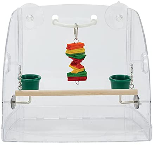 Bird Window Play Center for Small to Medium Birds Animals & Pet Supplies > Pet Supplies > Bird Supplies > Bird Gyms & Playstands Caitec Corp   