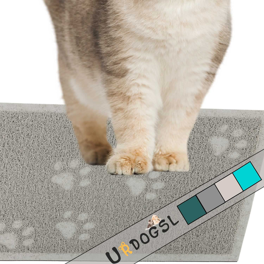 URDOGSL Cat Litter Mat, Premium Durable Cat Litter Trapping Mat for Litter Boxes, Water Resistant and Scatter Control Cat Feeding Mat, Non-Slip Backing, Easy to Clean Animals & Pet Supplies > Pet Supplies > Cat Supplies > Cat Litter Box Mats URDOGSL   
