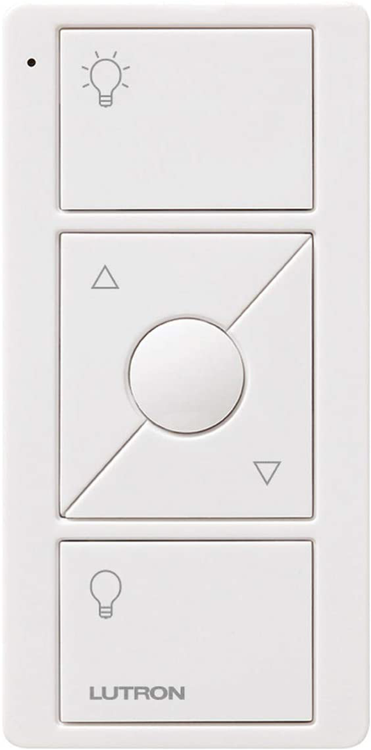 Lutron 3-Button with Raise/Lower Pico Remote for Caseta Wireless Smart Lighting Dimmer Switch, PJ2-3BRL-WH-L01R, White Animals & Pet Supplies > Pet Supplies > Fish Supplies > Aquarium Decor Lutron White  