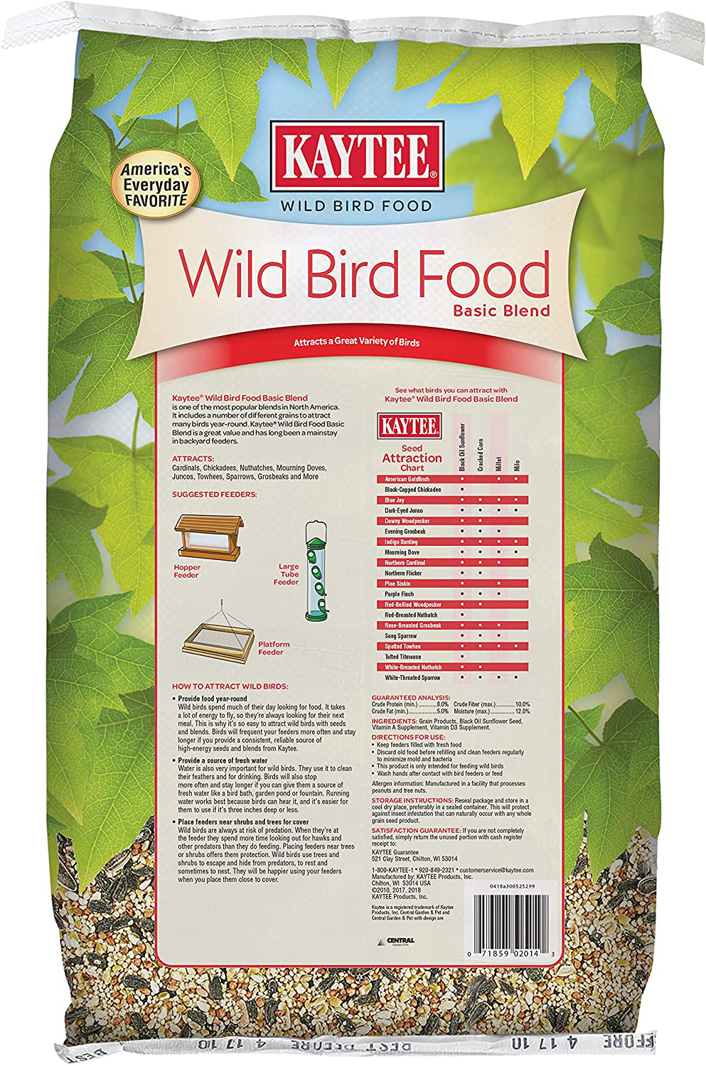 Kaytee Wild Bird 20 Pound Animals & Pet Supplies > Pet Supplies > Bird Supplies > Bird Food Kaytee   