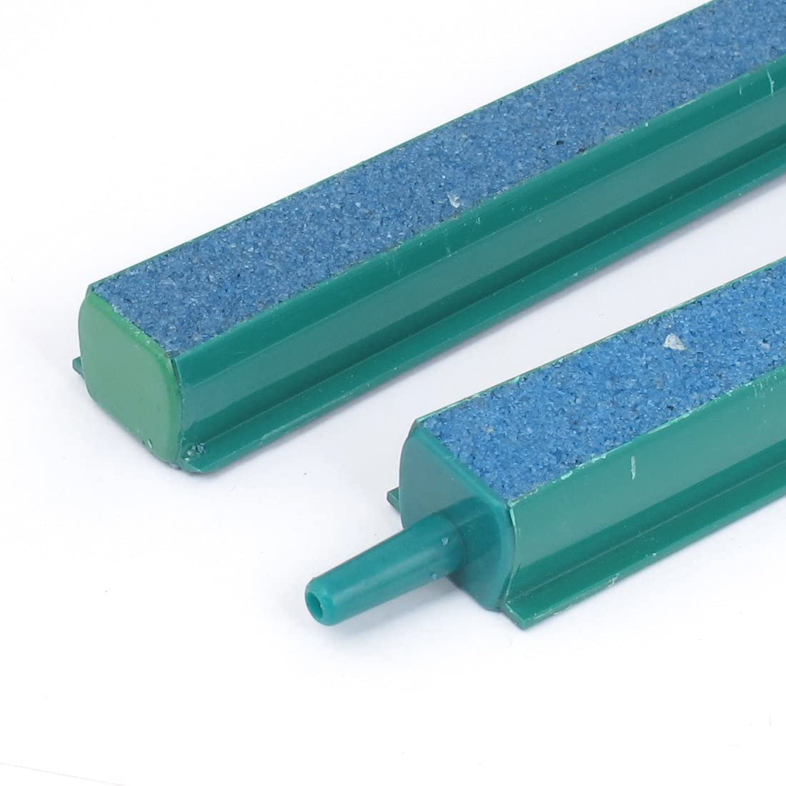 Uxcell Aquarium Air Stone Airstone Oxygen Diffuser 14 Inches 2Pcs Green Blue
