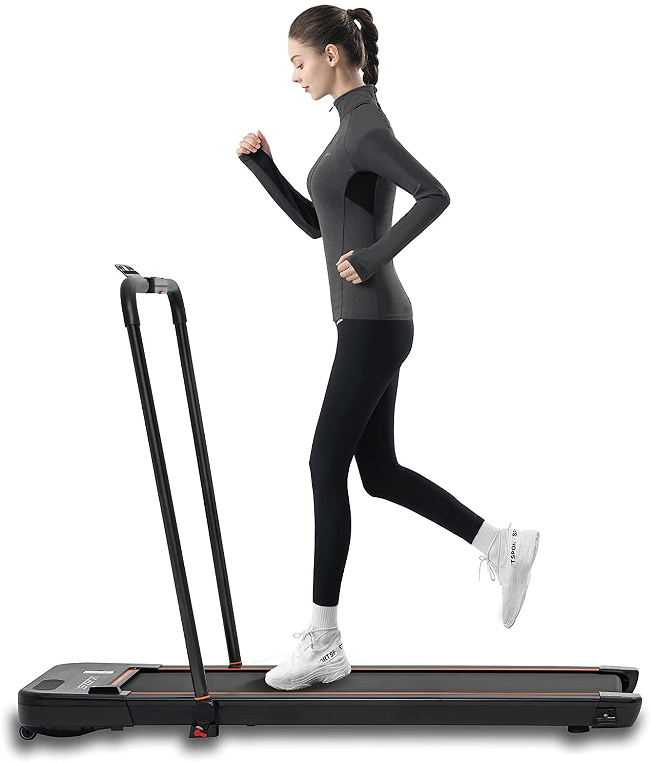 LSRZSPORT 2 in 1 Foldable Treadmill for Home, under Desk Treadmill with Speaker LED Display and Remote Control Walking Jogging Running Machine, Installation-Free Animals & Pet Supplies > Pet Supplies > Dog Supplies > Dog Treadmills LSRZSPORT   
