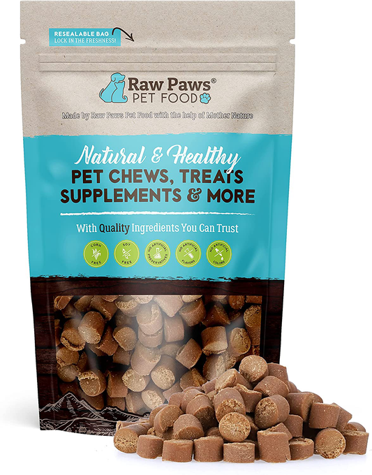 Raw Paws Pet Grain Free Soft Training Treats for Dogs Peanut Butter, 6 Oz - Made in USA - Natural Soft Puppy Training Treats - Low Calorie Small Dog Training Treats - Potty Training Treats Animals & Pet Supplies > Pet Supplies > Small Animal Supplies > Small Animal Treats Raw Paws   