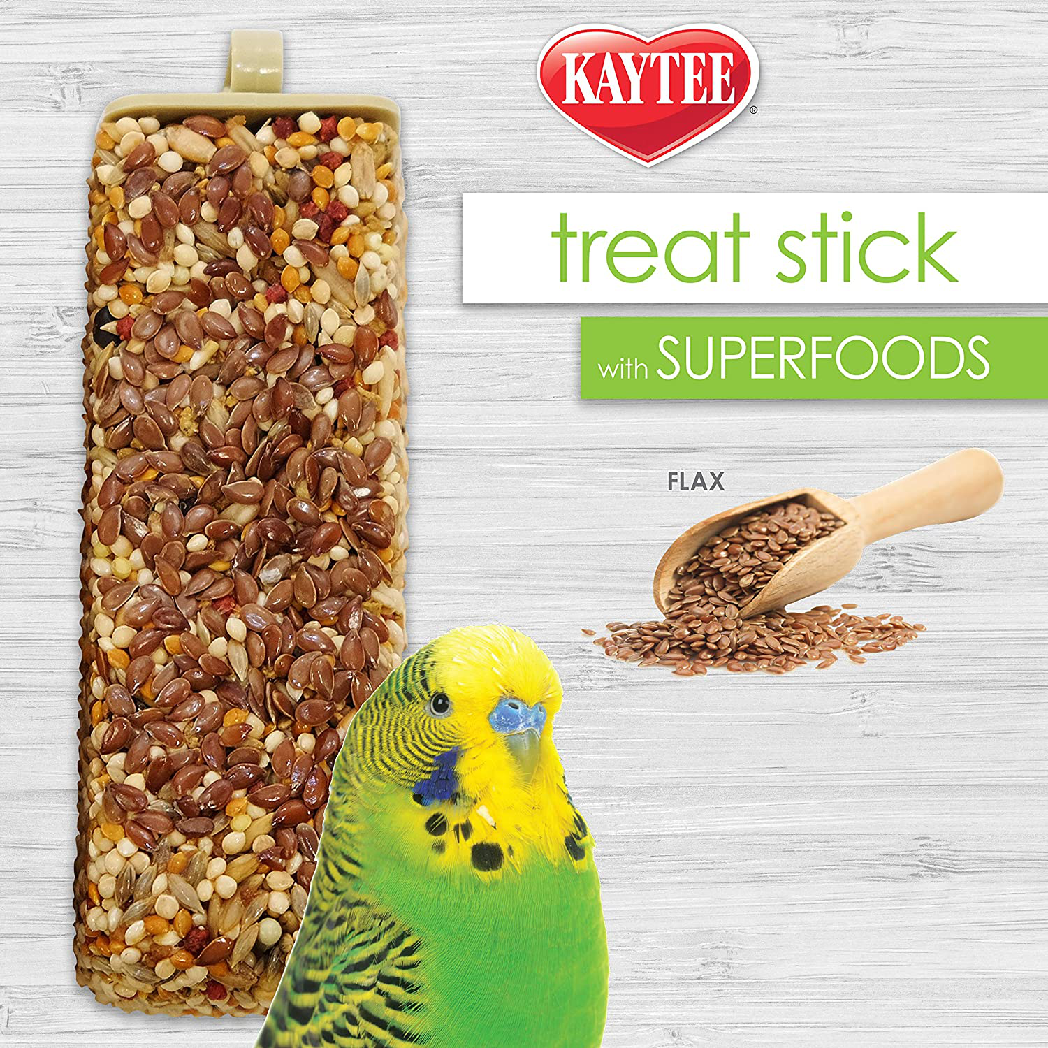 Kaytee Flax Avian Treat Stick with Superfood Animals & Pet Supplies > Pet Supplies > Bird Supplies > Bird Treats Kaytee   