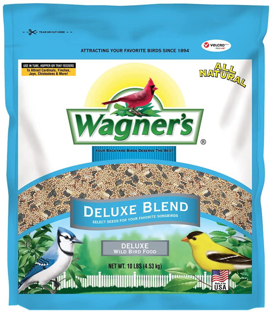 Wagner'S 13008 Deluxe Wild Bird Food, 10 Lb Bag Animals & Pet Supplies > Pet Supplies > Bird Supplies > Bird Treats Wagner's   