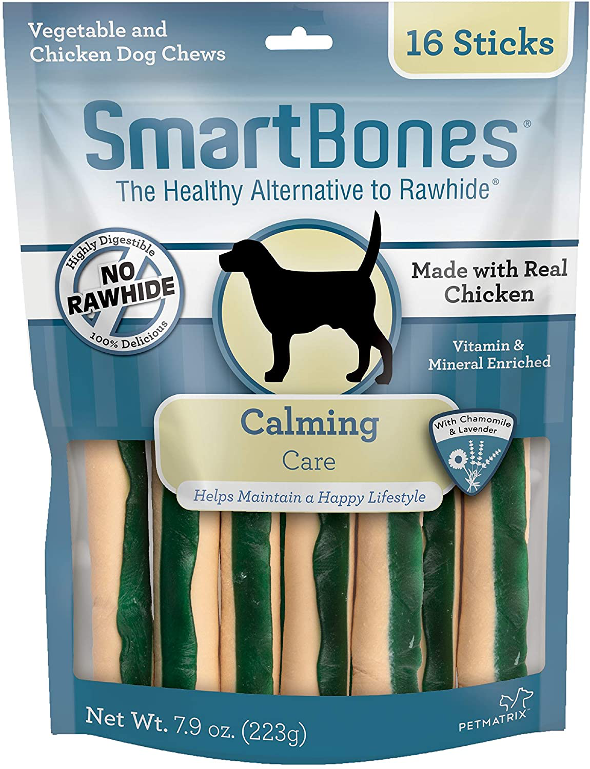 Smartbones Chicken Dog Chews Calming (16 Sticks) Animals & Pet Supplies > Pet Supplies > Dog Supplies > Dog Treats SmartBones   