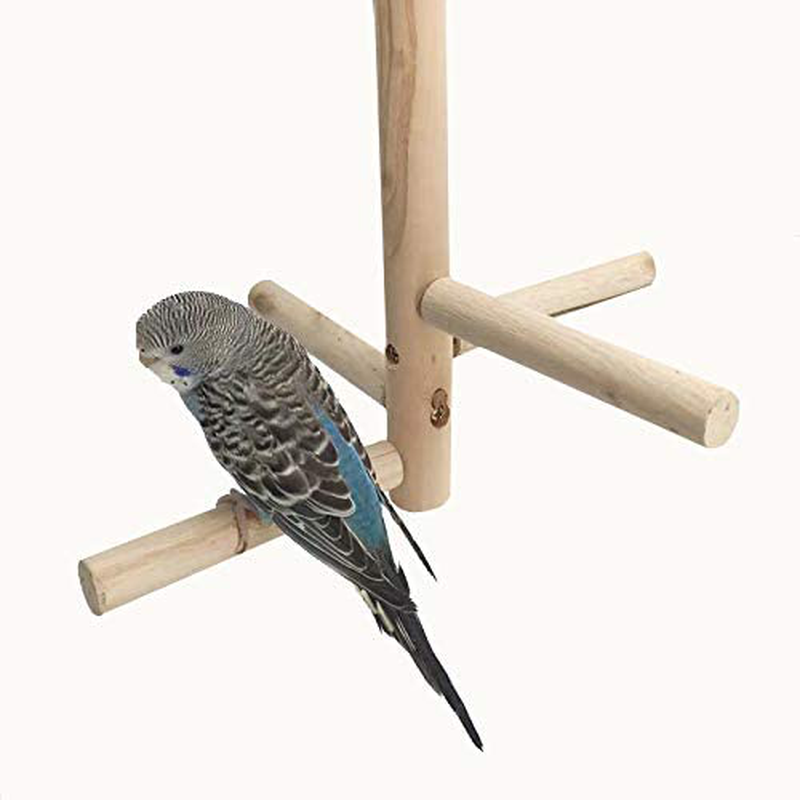 NAPURAL Wyunpets Bird Perch, Parrot Birdcage Stand Natural Toys Natural Wooden Activity Branches Climbing Stairs for Conure Parakeet Budgie Cockatiels Lovebirds Animals & Pet Supplies > Pet Supplies > Bird Supplies > Bird Ladders & Perches NAPURAL   