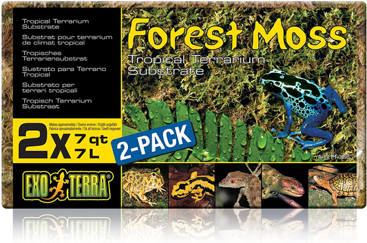 Exo Terra Forest Plume Moss, 7 Quarts, 2-Pack Animals & Pet Supplies > Pet Supplies > Reptile & Amphibian Supplies > Reptile & Amphibian Substrates Exo Terra   