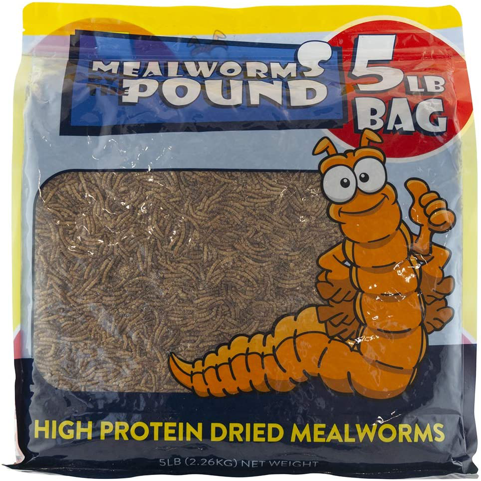 MBTP Bulk Dried Mealworms - Treats for Chickens & Wild Birds (5 Lbs) Animals & Pet Supplies > Pet Supplies > Bird Supplies > Bird Treats Mealworms by the Pound   