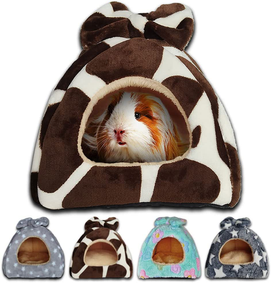 GINIDEAR Guinea Pig Bed, Guinea Pig Hideout House Accessories Warm Bed for Small Animals Hamsters Chinchillas Dwarf Bunnies Hedgehogs. Animals & Pet Supplies > Pet Supplies > Small Animal Supplies > Small Animal Habitat Accessories GINIDEAR   