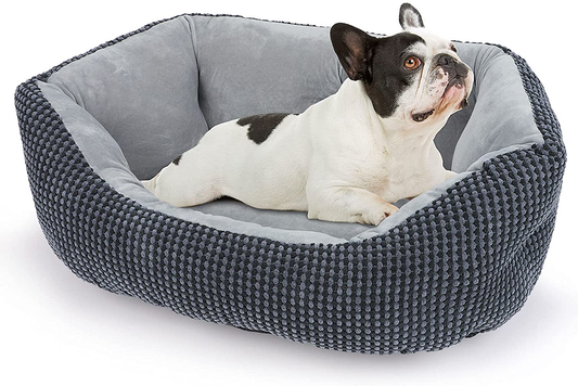 INVENHO Dog Beds for Small Dogs, Calming Cat Beds for Indoor Cats, Washable Soft Sleeping Small Dog Bed, round Cushion Pet Bed, Anti-Slip Bottom Durable Orthopedic Puppy Bed, 20/25Inches Animals & Pet Supplies > Pet Supplies > Dog Supplies > Dog Beds INVENHO   