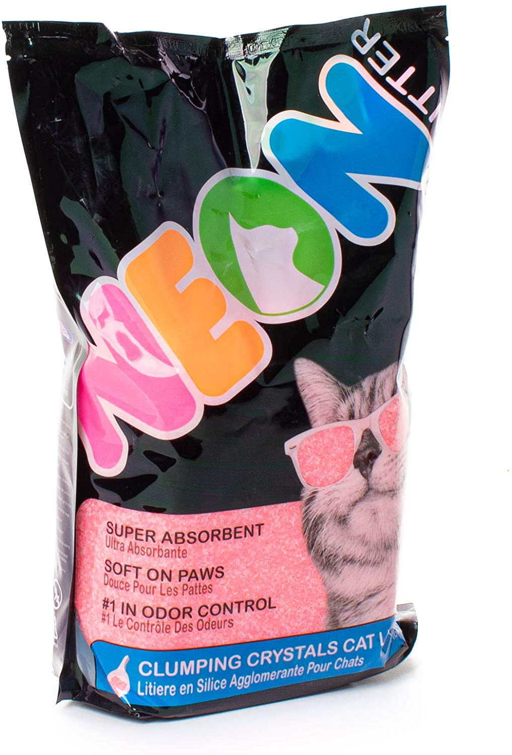 Neon Clumping Silica Gel Cat Litter, 4 Lb, Pink Animals & Pet Supplies > Pet Supplies > Cat Supplies > Cat Litter Neon   