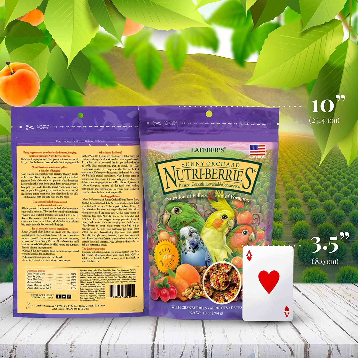 Cockatiel Sunny Orchard Nutri-Berries 10 Oz