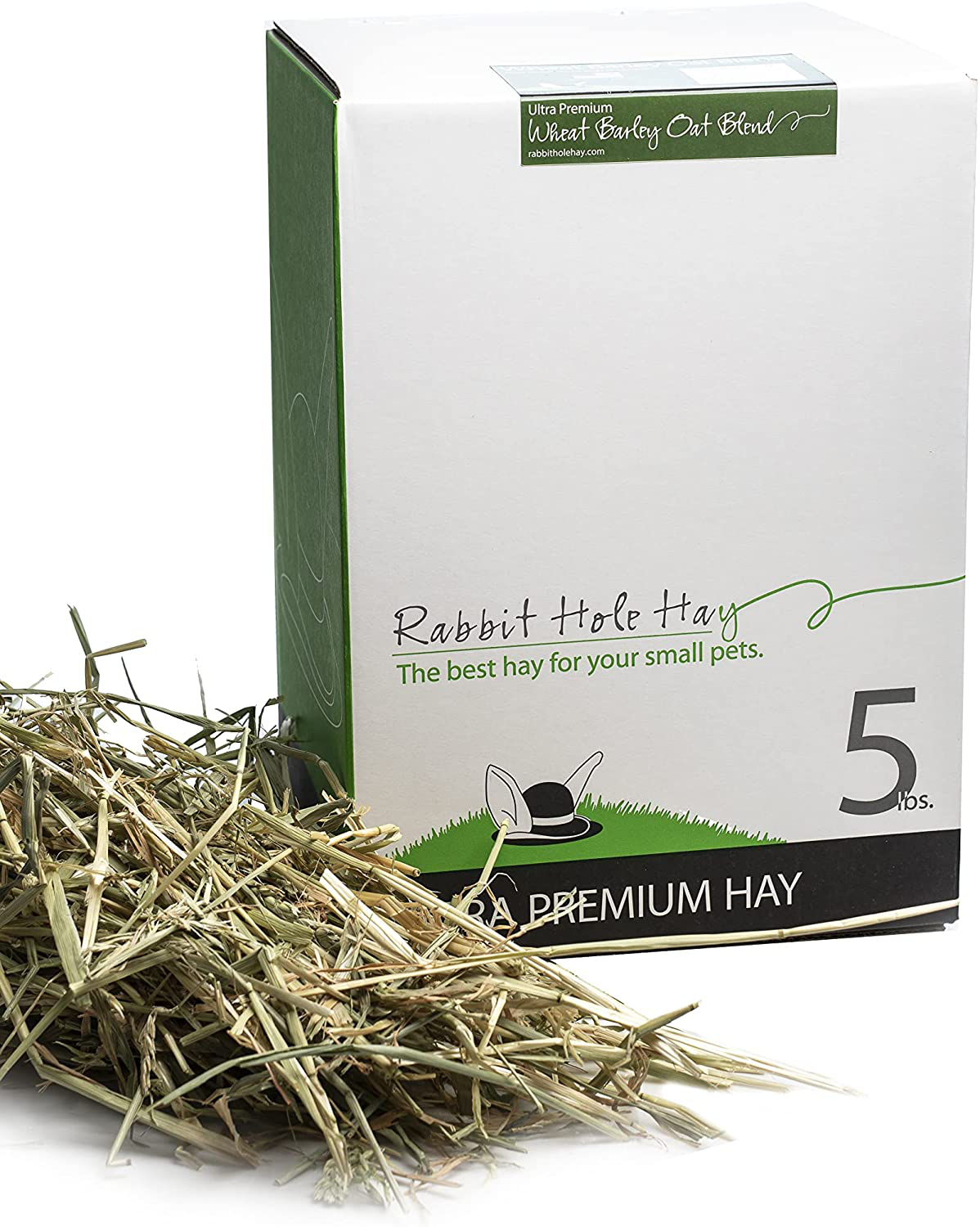 Rabbit Hole Hay Ultra Premium, Hand Packed Wheat, Barley, Oat Blend for Your Small Pet Rabbit, Chinchilla, or Guinea Pig Animals & Pet Supplies > Pet Supplies > Small Animal Supplies > Small Animal Food Rabbit Hole Hay 5 lbs.  