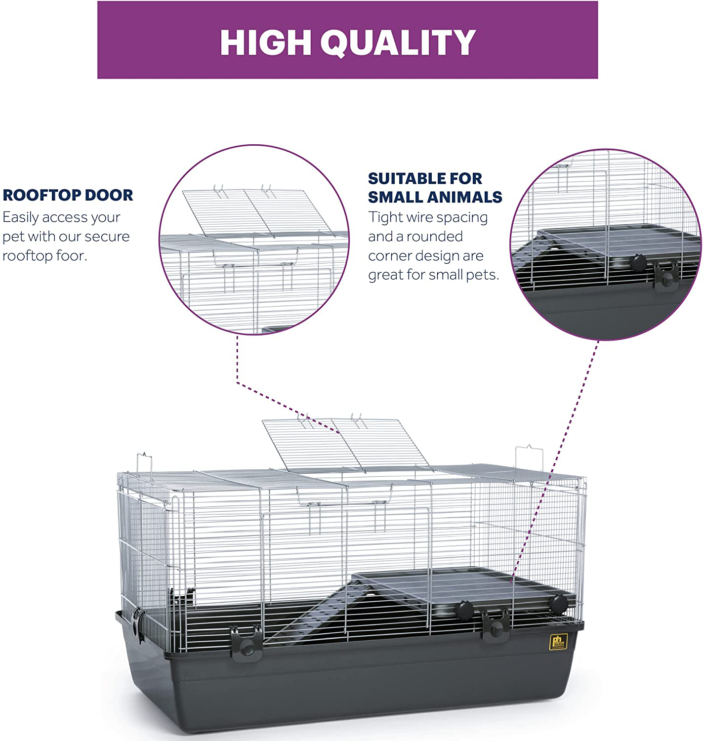 Prevue Pet Products 528 Universal Small Animal Home, Dark Gray,Cage Animals & Pet Supplies > Pet Supplies > Small Animal Supplies > Small Animal Habitat Accessories Prevue Pet Products, Inc.   