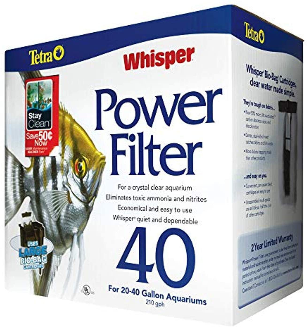 Tetra Whisper Power Filter for Aquariums, 3 Filters in 1 – KOL PET