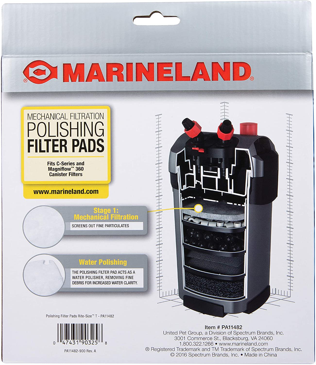 Marineland Polishing Filter Pads, Mechanical Filtration for Canister Filters Animals & Pet Supplies > Pet Supplies > Fish Supplies > Aquarium Filters Marineland   