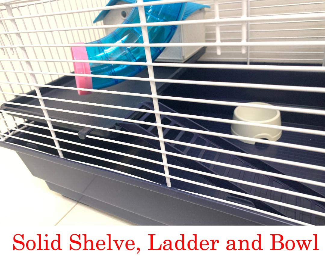 Large 2 or 3 Levels Hamster Small Animal Habitat Cage with Long Crossover Tubes Tunnels for Rodent Gerbil Mouse Mice Animals & Pet Supplies > Pet Supplies > Small Animal Supplies > Small Animal Habitats & Cages Mcage   