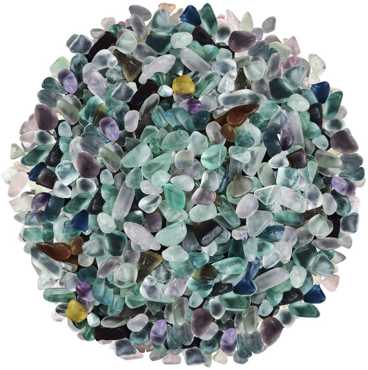 Natural Mix Color Undrilled Fluorite Polished Gravel Stone Irregular Shaped Rocks for Fish Aquariums & Tank Decorations|Substrate for Air Plants|Vase Fillers|Diy Jewelry|Wish Bottles Fillers|410 Grams Animals & Pet Supplies > Pet Supplies > Fish Supplies > Aquarium Gravel & Substrates Mimosa Co.,Ltd   